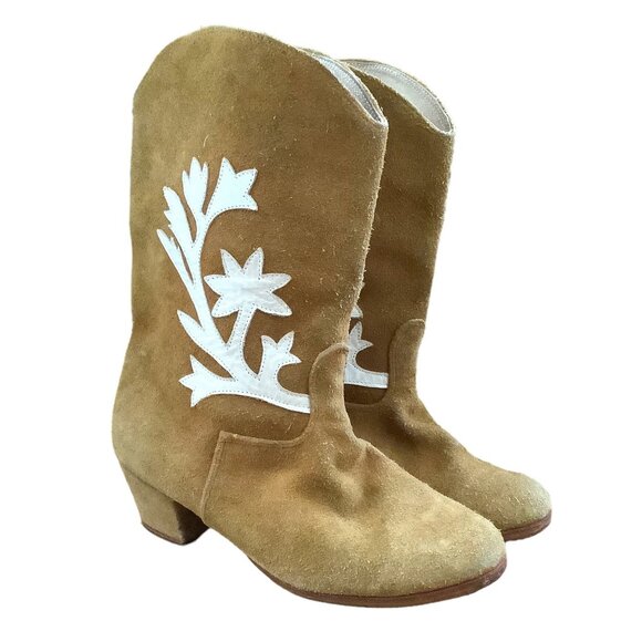 Miguelito 2200 Tamaulipeca Suede Dance Boot 7 7.5 Daniela Alvarez Dancing Boots - Picture 3 of 10